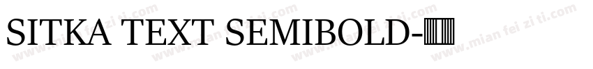 SITKA TEXT SEMIBOLD字体转换